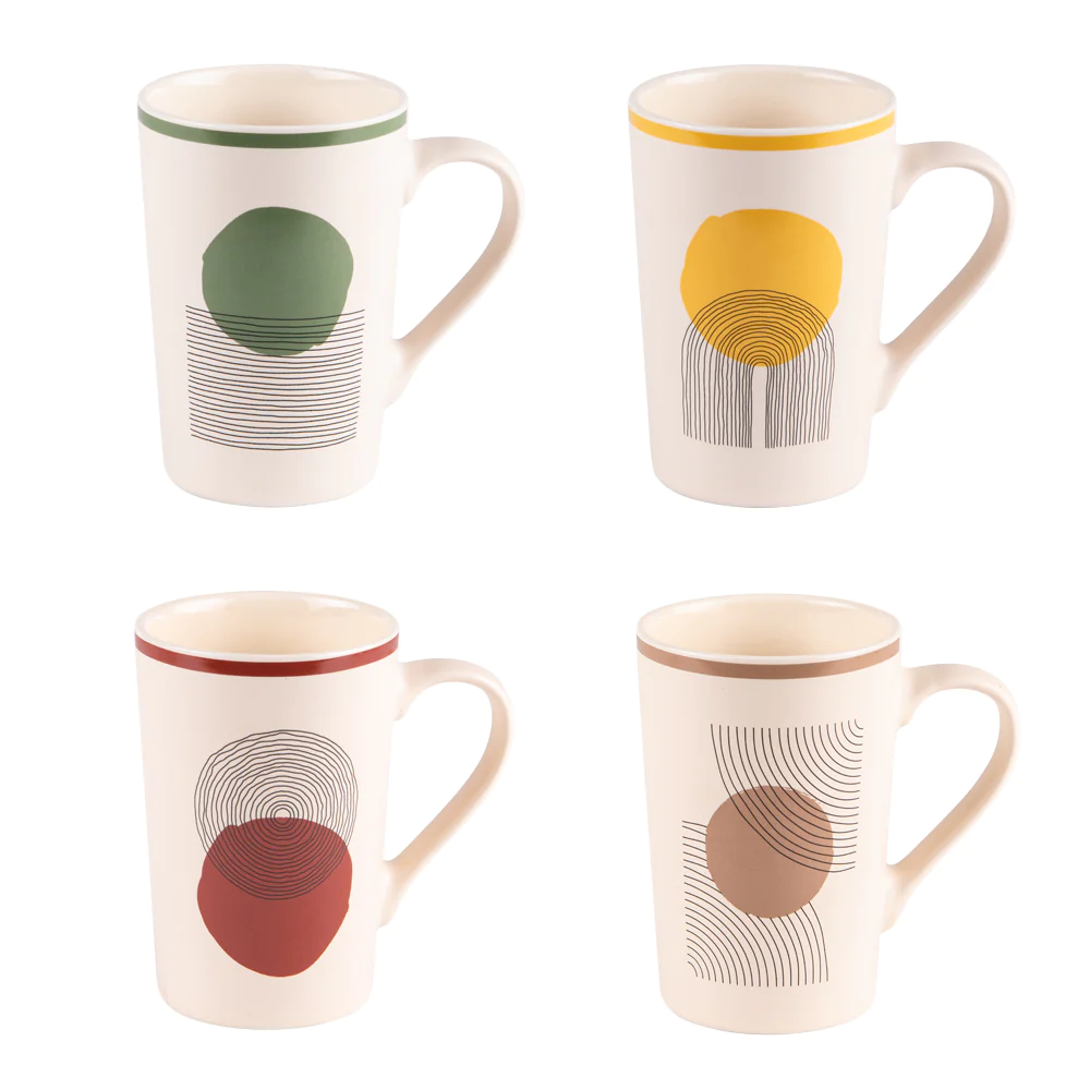 Coffret de 4 mugs Sunset 35 cl Table passion