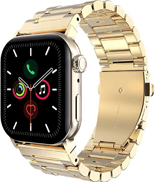 Just in Case - Rvs Bandje - Goud - Voor Apple Watch 40/41/42 mm