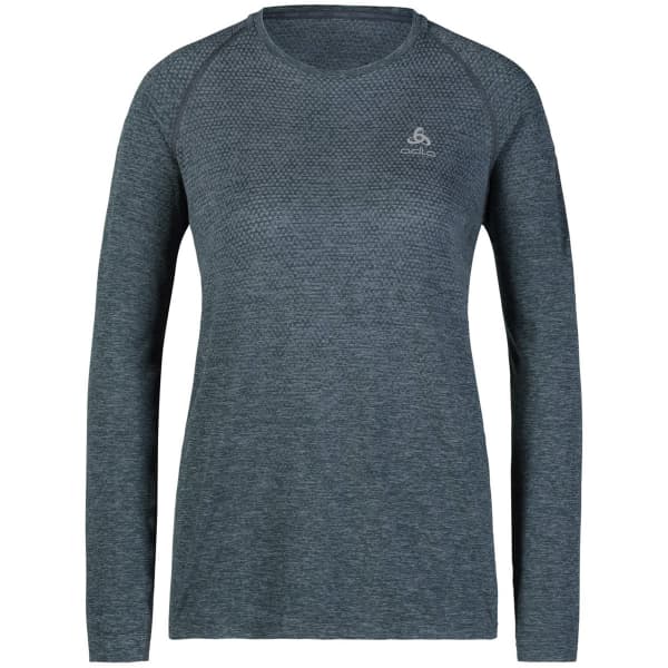 T-shirt running ODLO TS CREW NECK L/S ESSENTIAL SEAMLESS W INDIA INK MELANGE