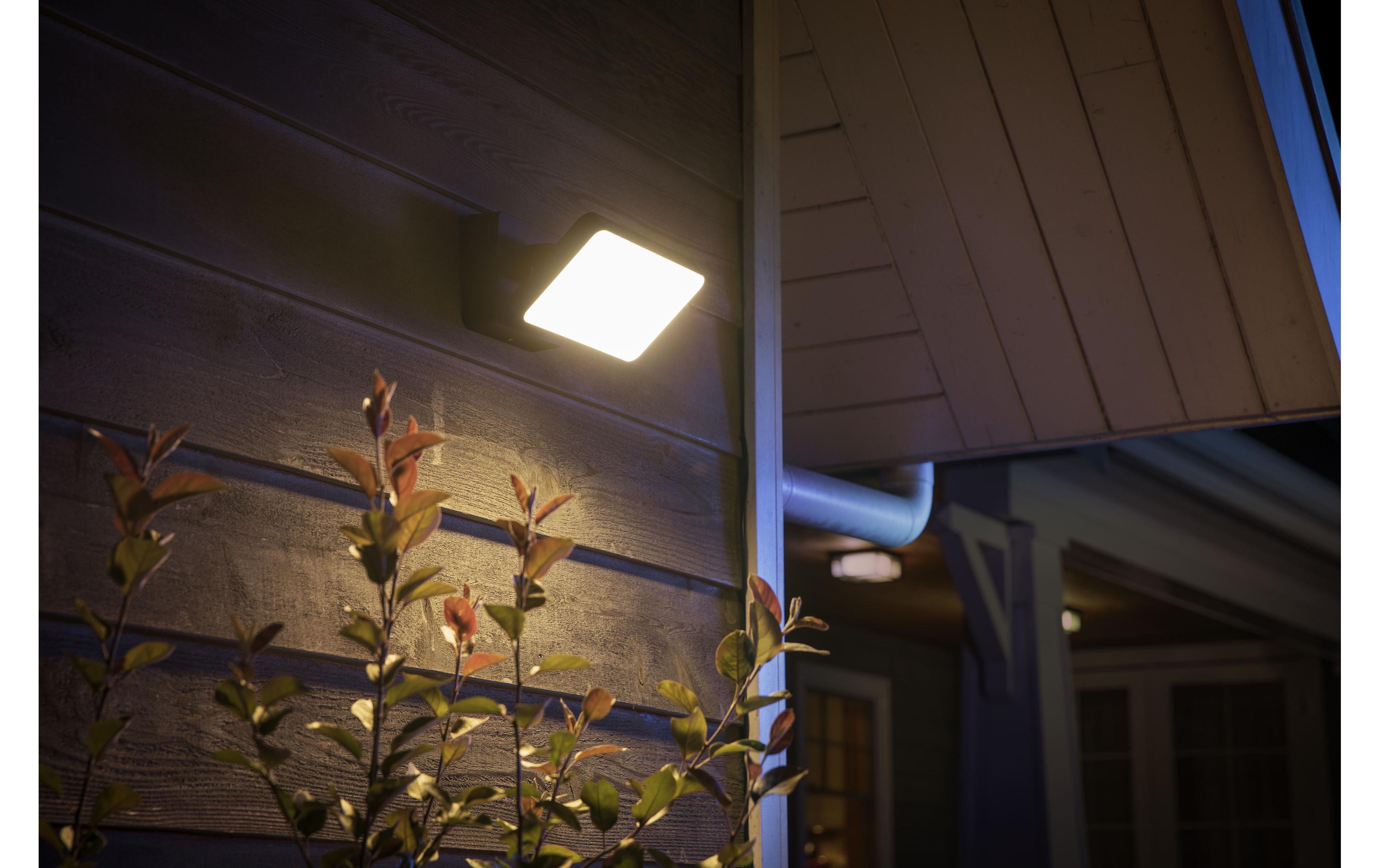 Aussenstrahler White Outdoor Welcome Flutlicht Schwarz<br>Flutlicht