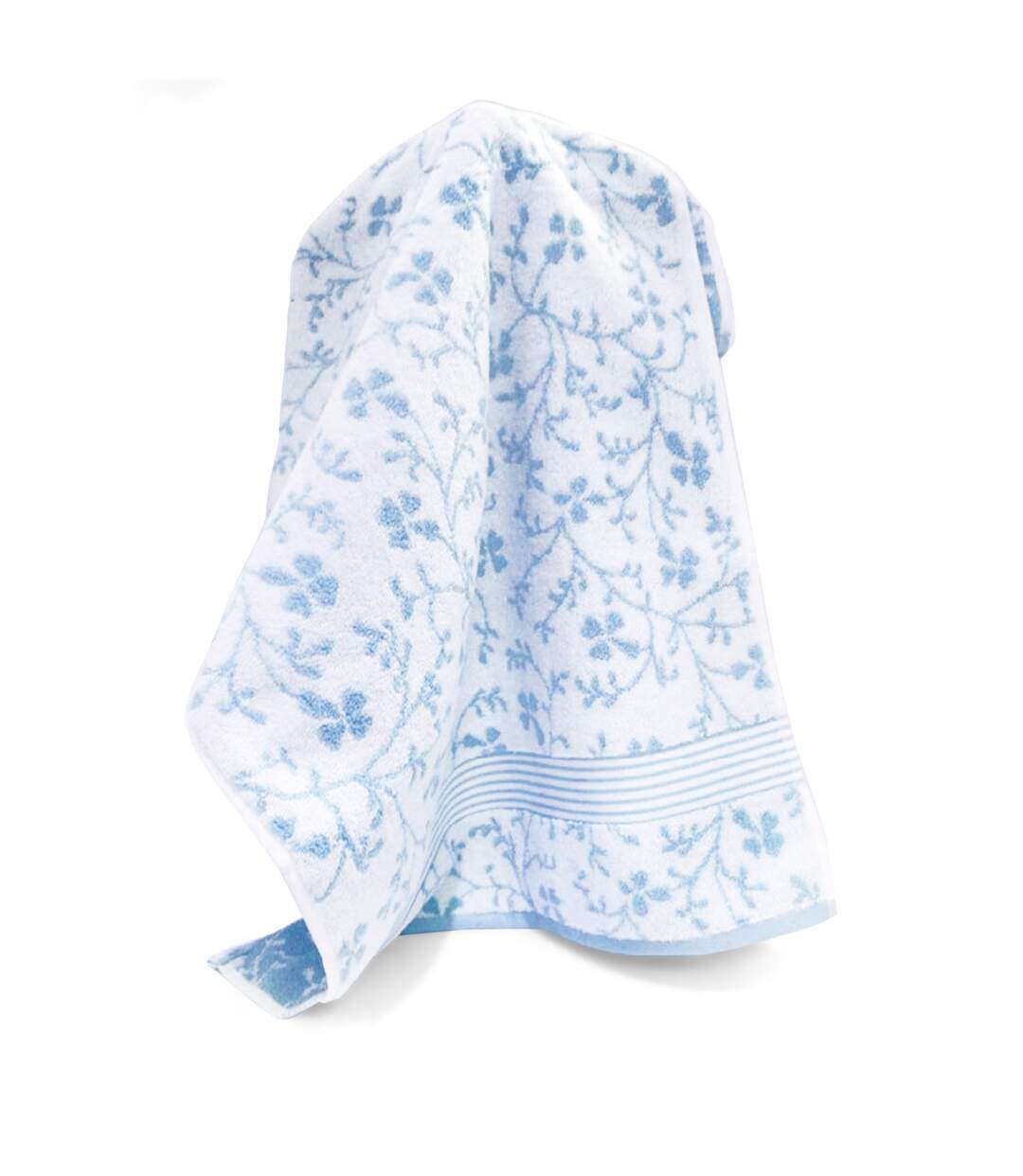 Drap de bain 100x150 cm VINTAGE FLORAL Vert Gris 550g/m2