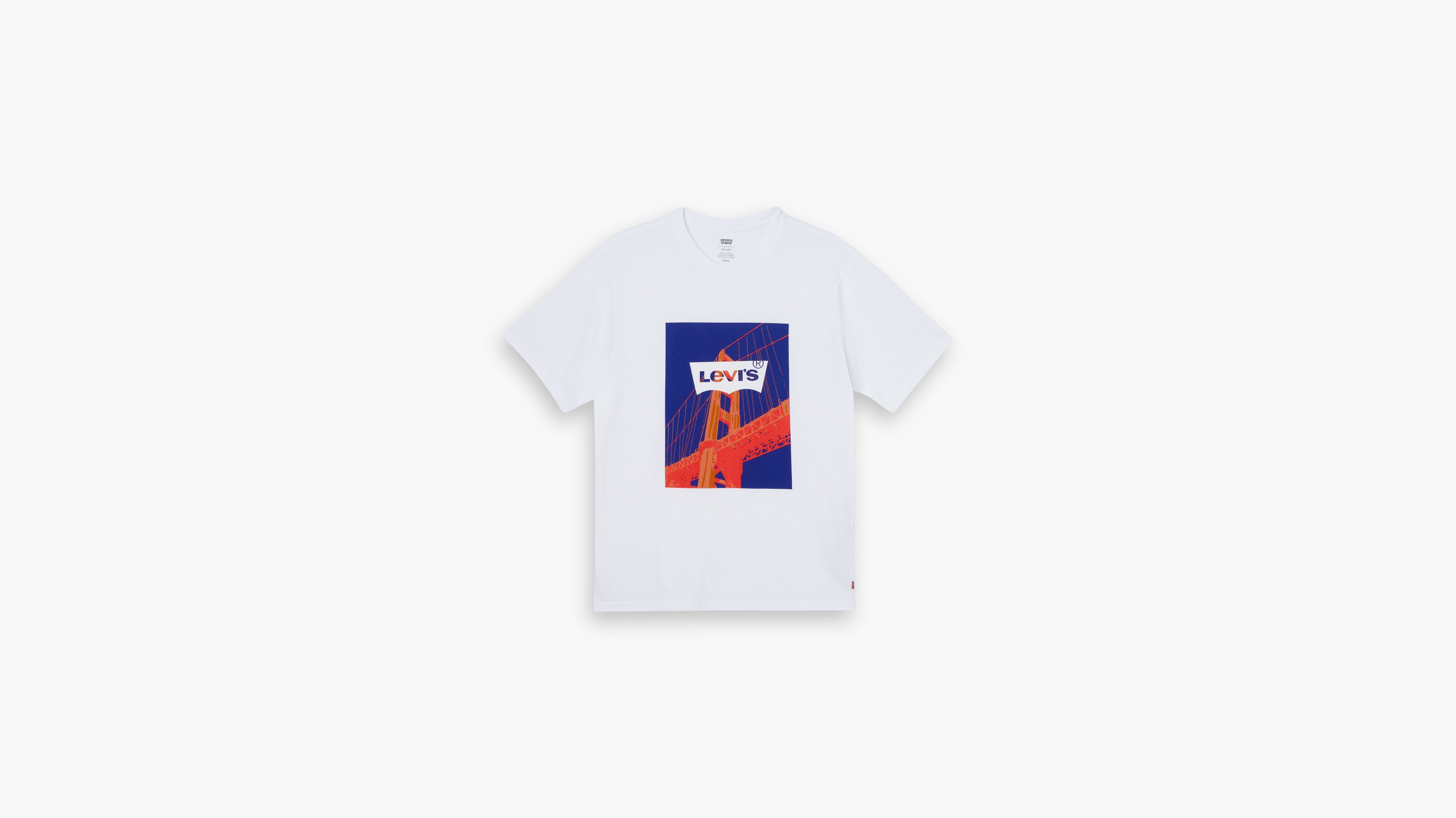 T-shirt Relaxed - Batwing Golden Gate White+ - Blanc