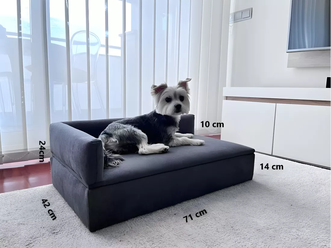 Canapé-lit DUQUE 71x42x24cm pour chiens petits-moyens