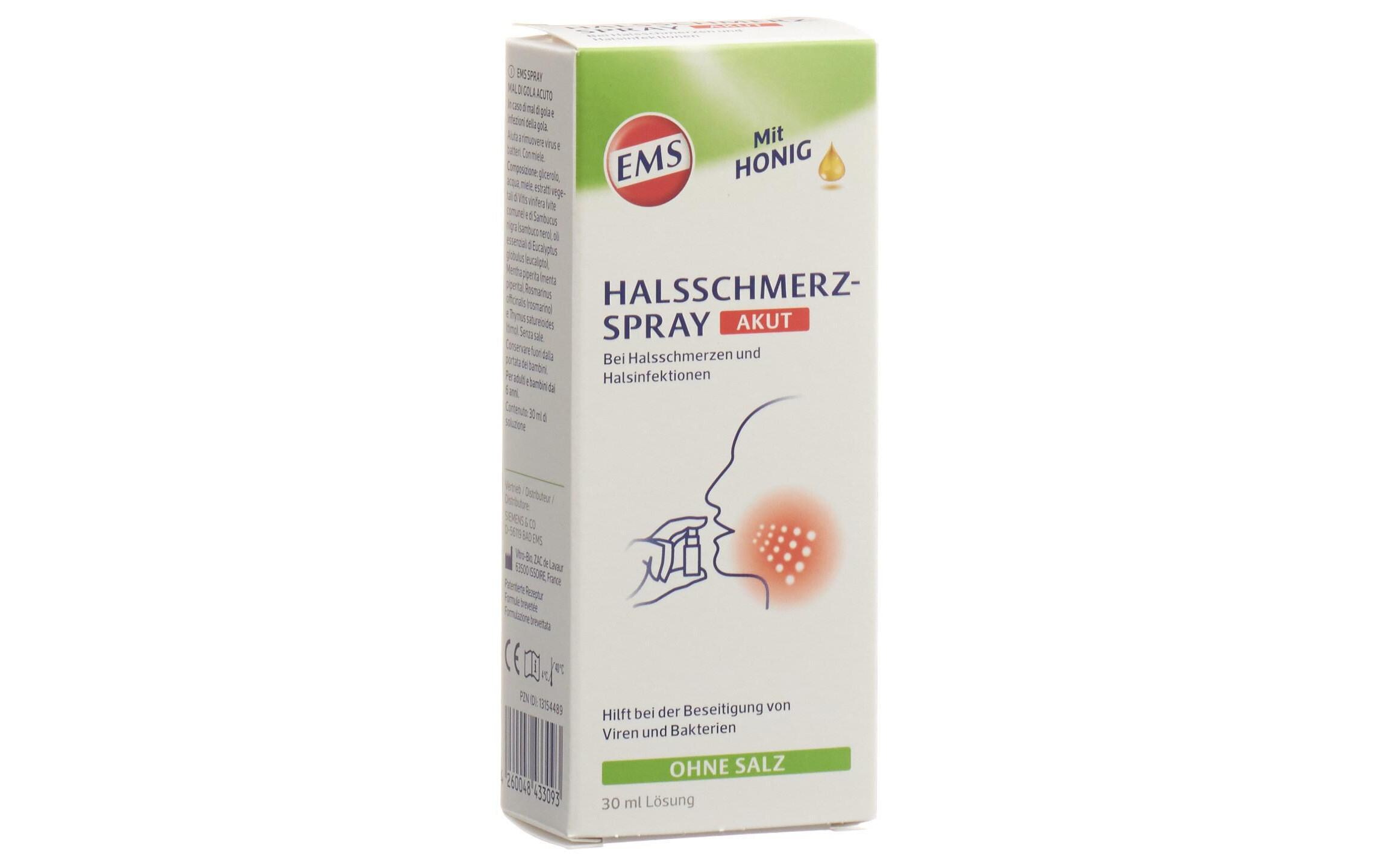 Halsschmerz-Spray akut 30 mlNatürlicher Spray gegen Halsschmerzen