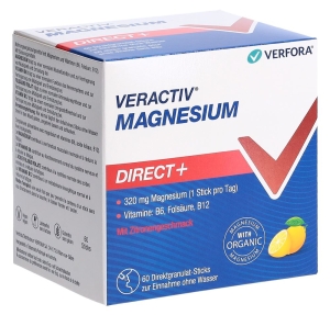 VERACTIV Magnesium Direct+ Zitrone Stick, 60 Stück