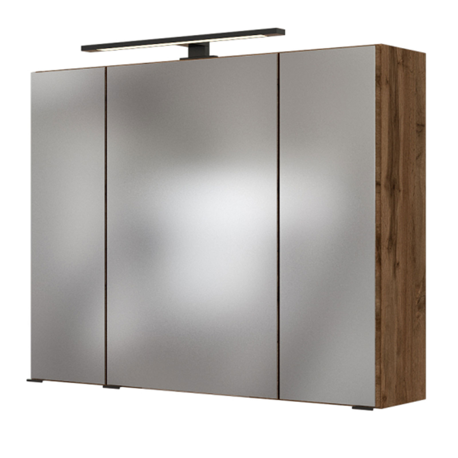 3D-Spiegelschrank LUZERN - Wotaneiche - 70 cm breit