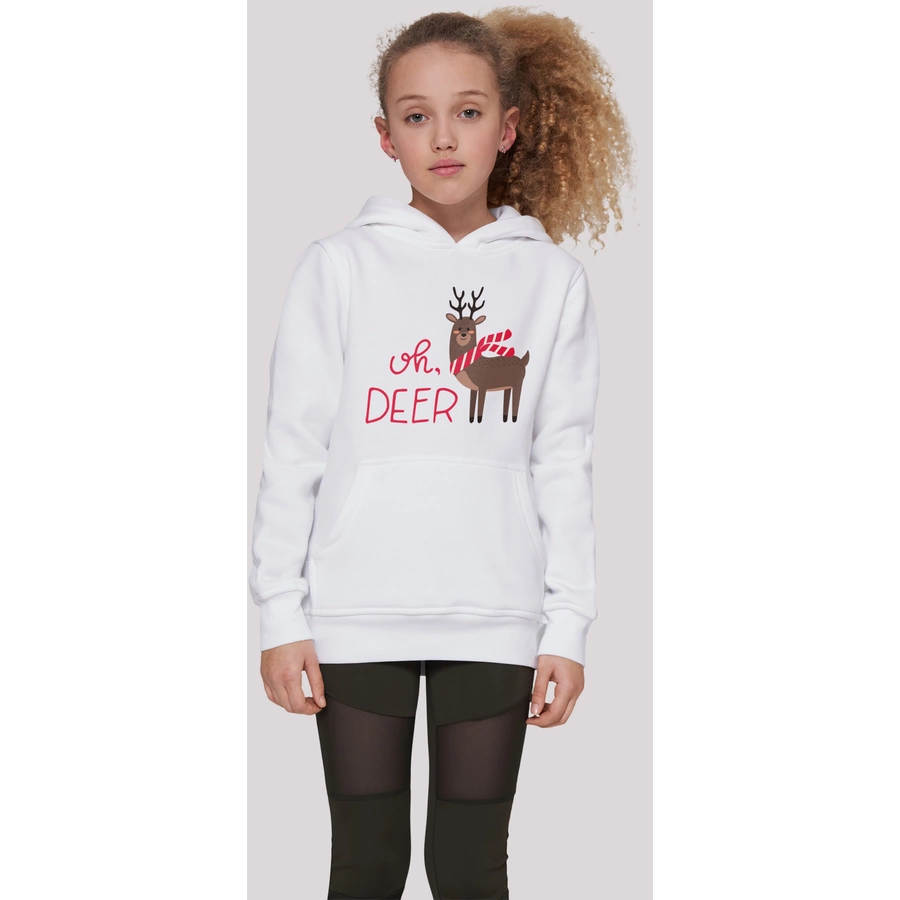 F4NT4STIC Hoodie Christmas Deer weiß