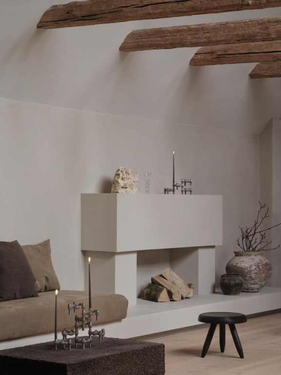 Stoff Nagel Quist kandelaar set van 3 geborsteld chroom