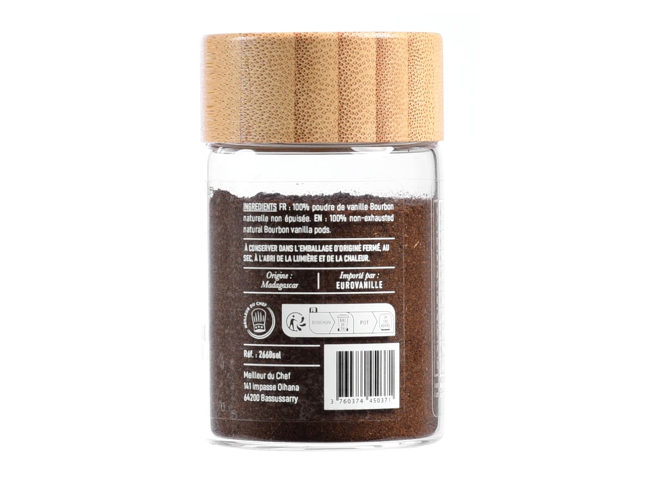 Vanille en poudre Bourbon - 25 g - Sélection Chef Philippe - Meilleur du Chef