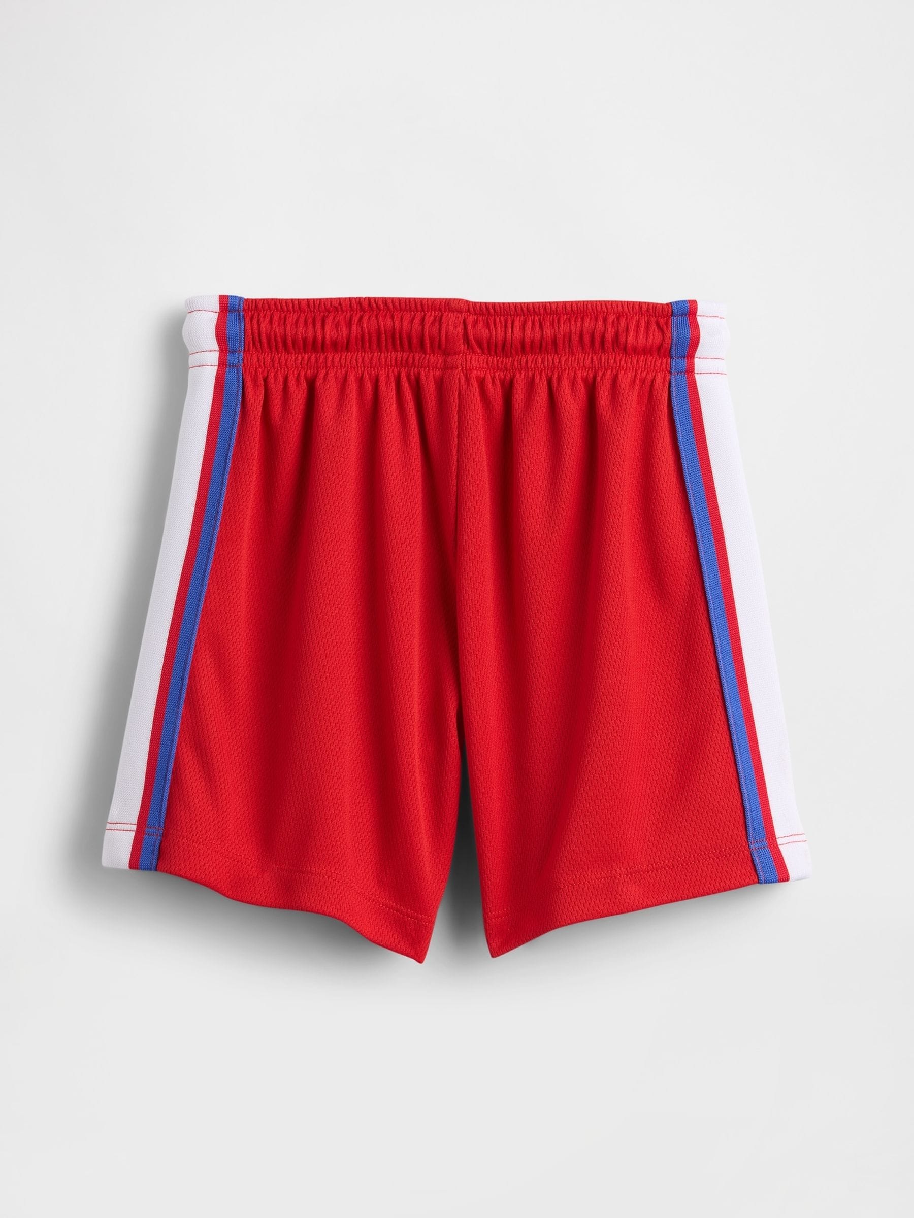 Rood Mickey Mouse™ - Gap Disney-shorts van mesh met elastische taille (6mnd -5jr)