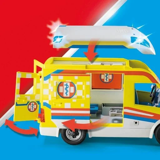 Playmobil - Ambulance med lys og lyd (71202)