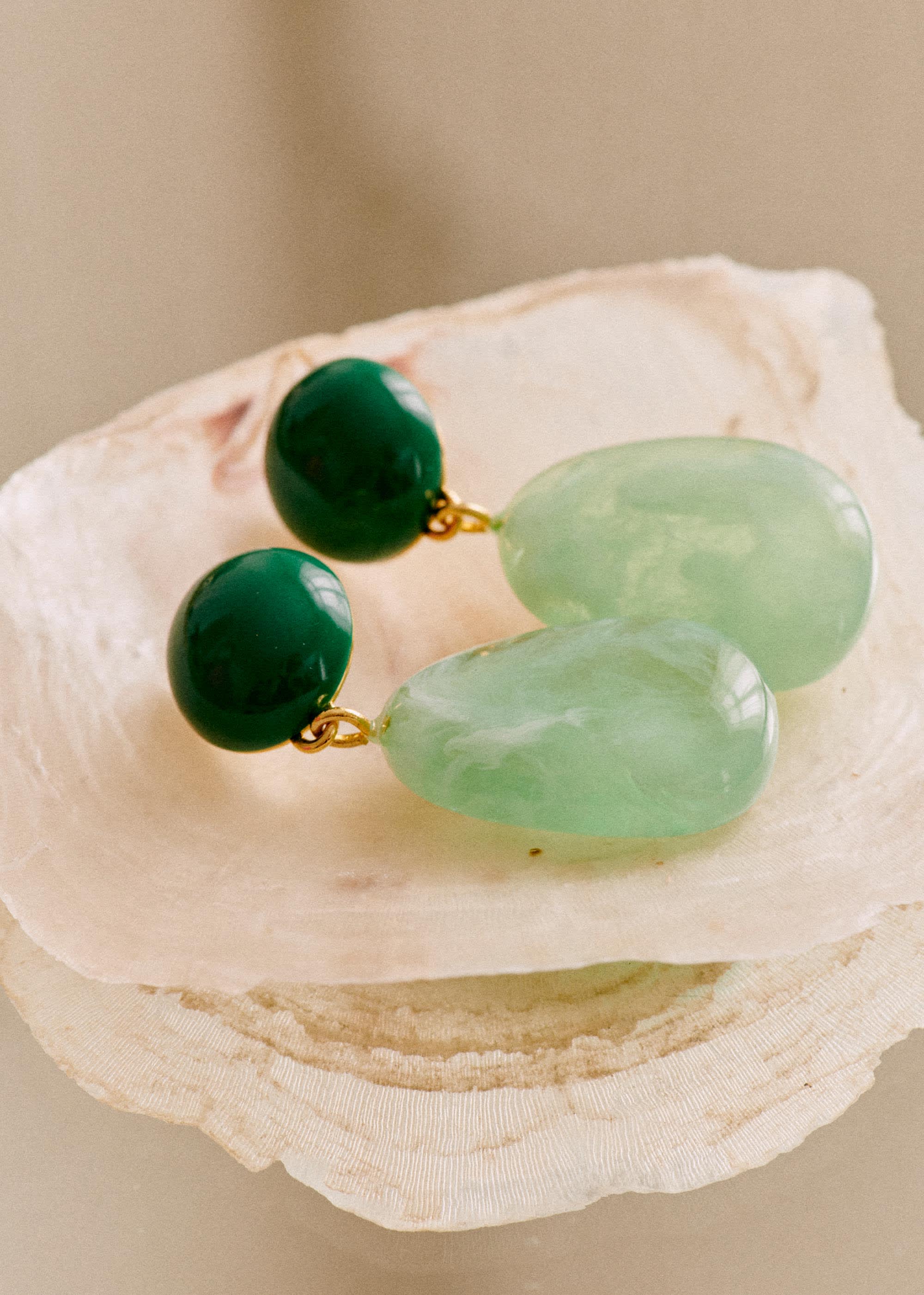 Boucles d'oreilles Lila - Vert givre - E-SHOP/BIJOUX Boucles d'Oreilles 5905795