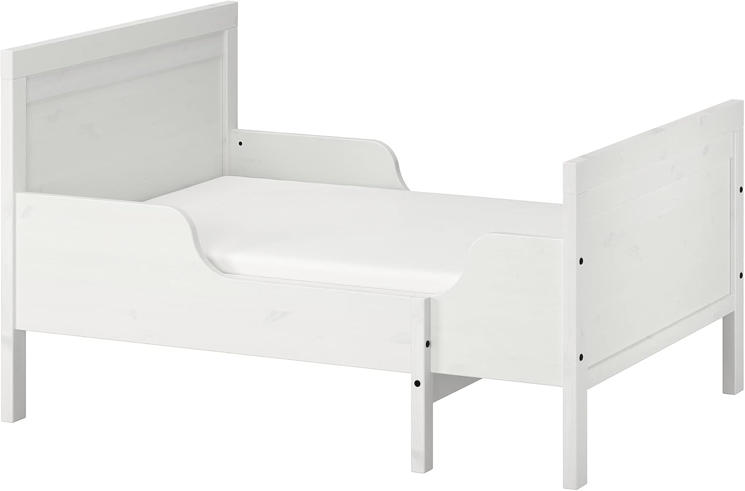 IKEA SUNDVIK ext Bettgestell mit Lattenrost 80x200 cm Weiß