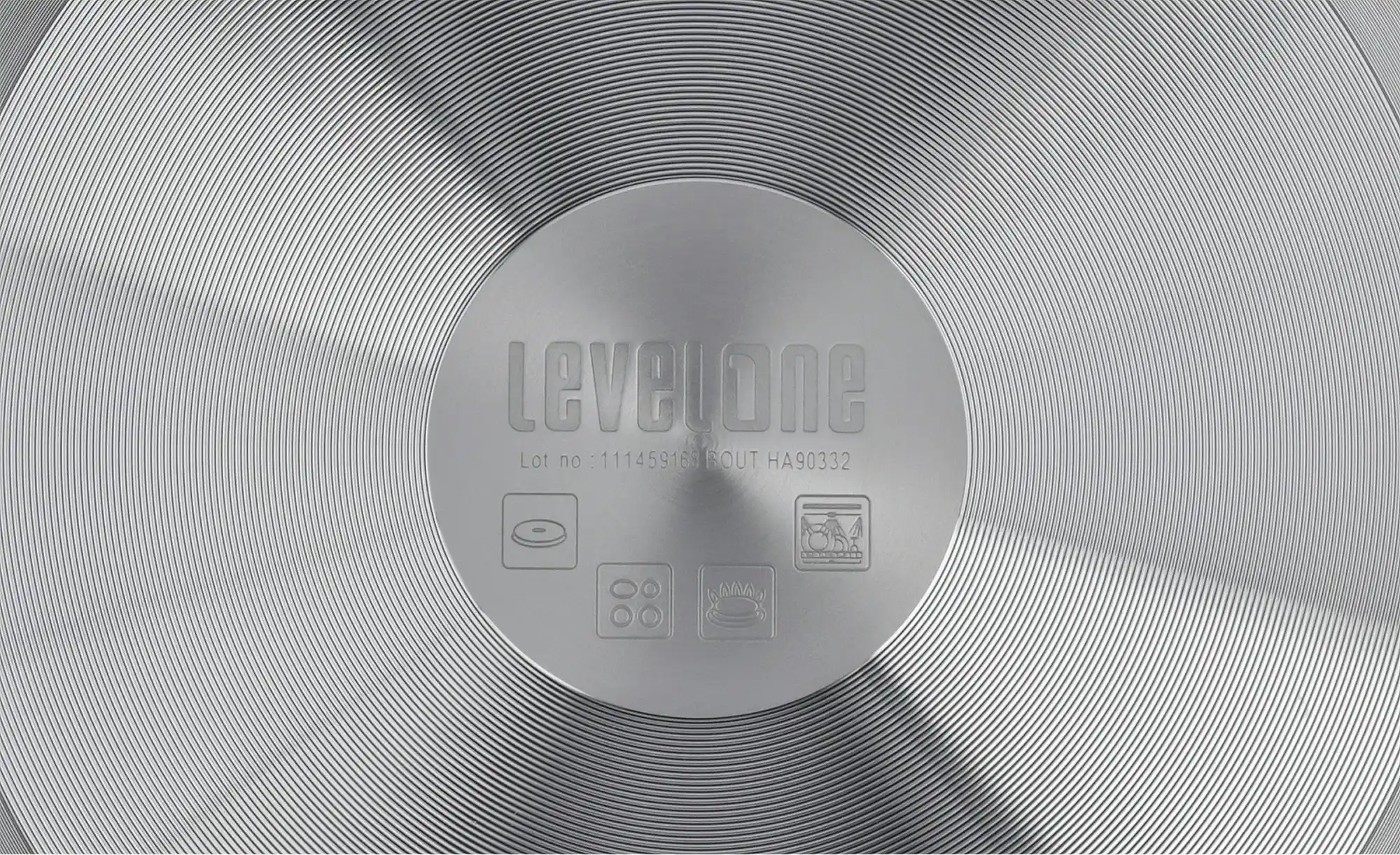 levelone Schmorpfanne mit Glasdeckel