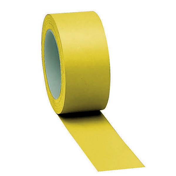 3 rouleaux de bande adhésive de marquage des sols uni jaune