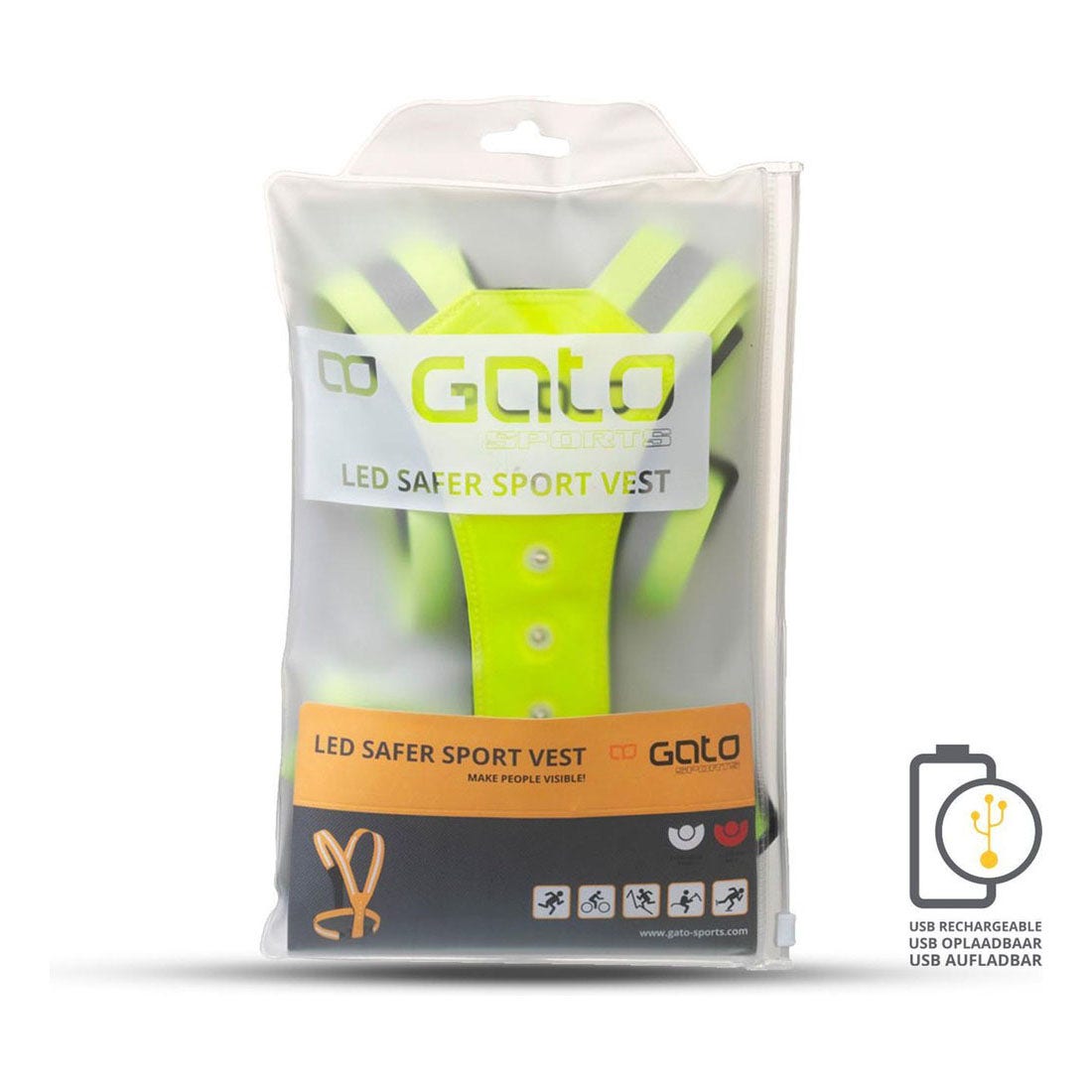 Gato  Safer Sport LED Vest USB