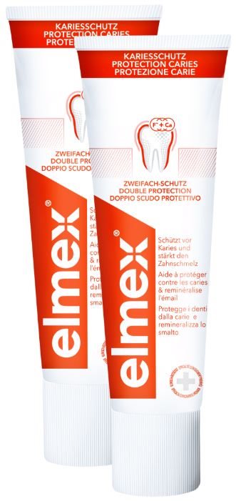 ELMEX KARIESSCHUTZ Zahnpasta<br>2 × 75 ml, Tube, Paste, Duo