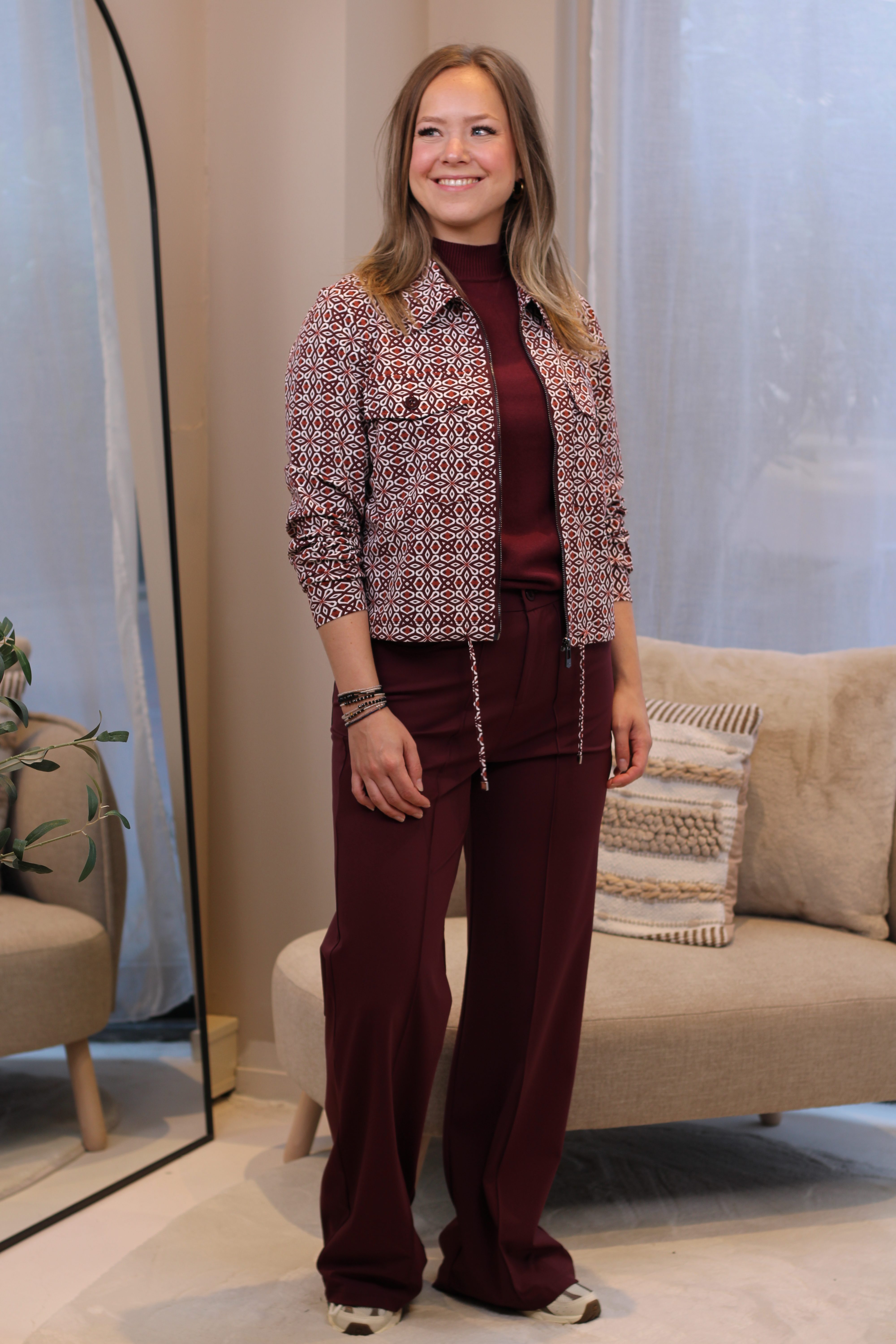 Zoso - Beau Sporty Travel Pants - Bordeaux