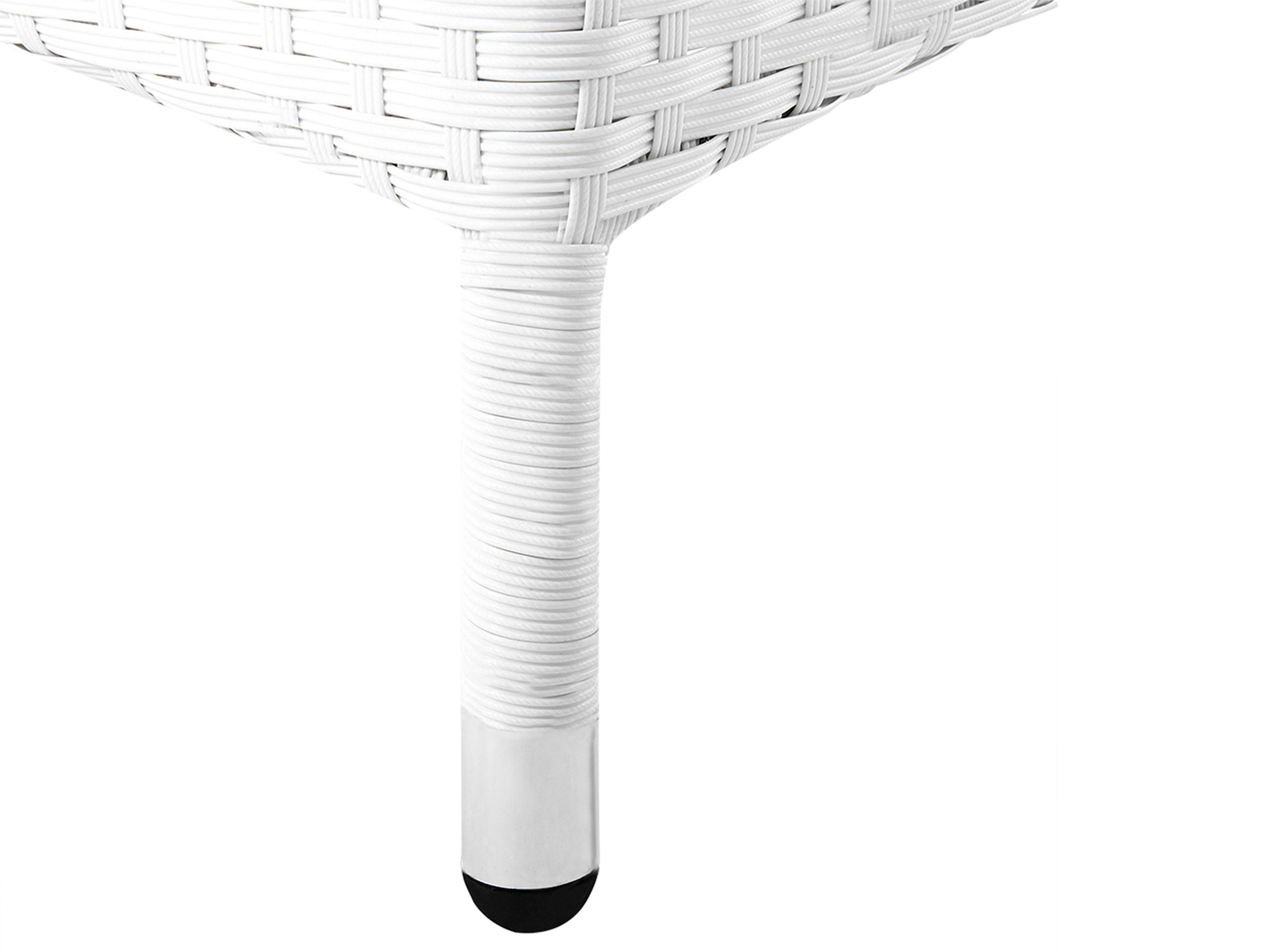 Tuinset 8-zits ITALY met kussens PE rotan Wit