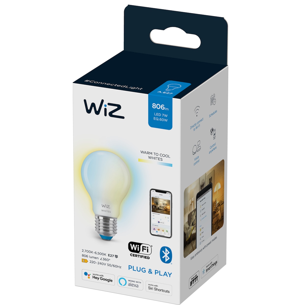 Wiz LED-lyspære 7W E27 871951455208100