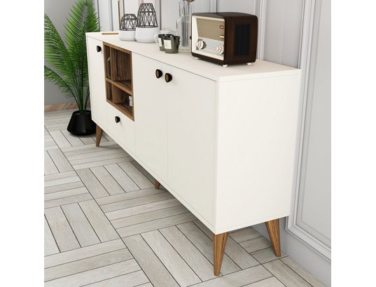 CONCEPT1 - Bahut Napoli creme 180 x 35 x 81cm