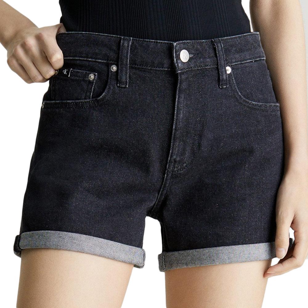 Calvin Klein Jeans Short en jean Noir Femme Calvin Klein Jeans J20J222808-D-K