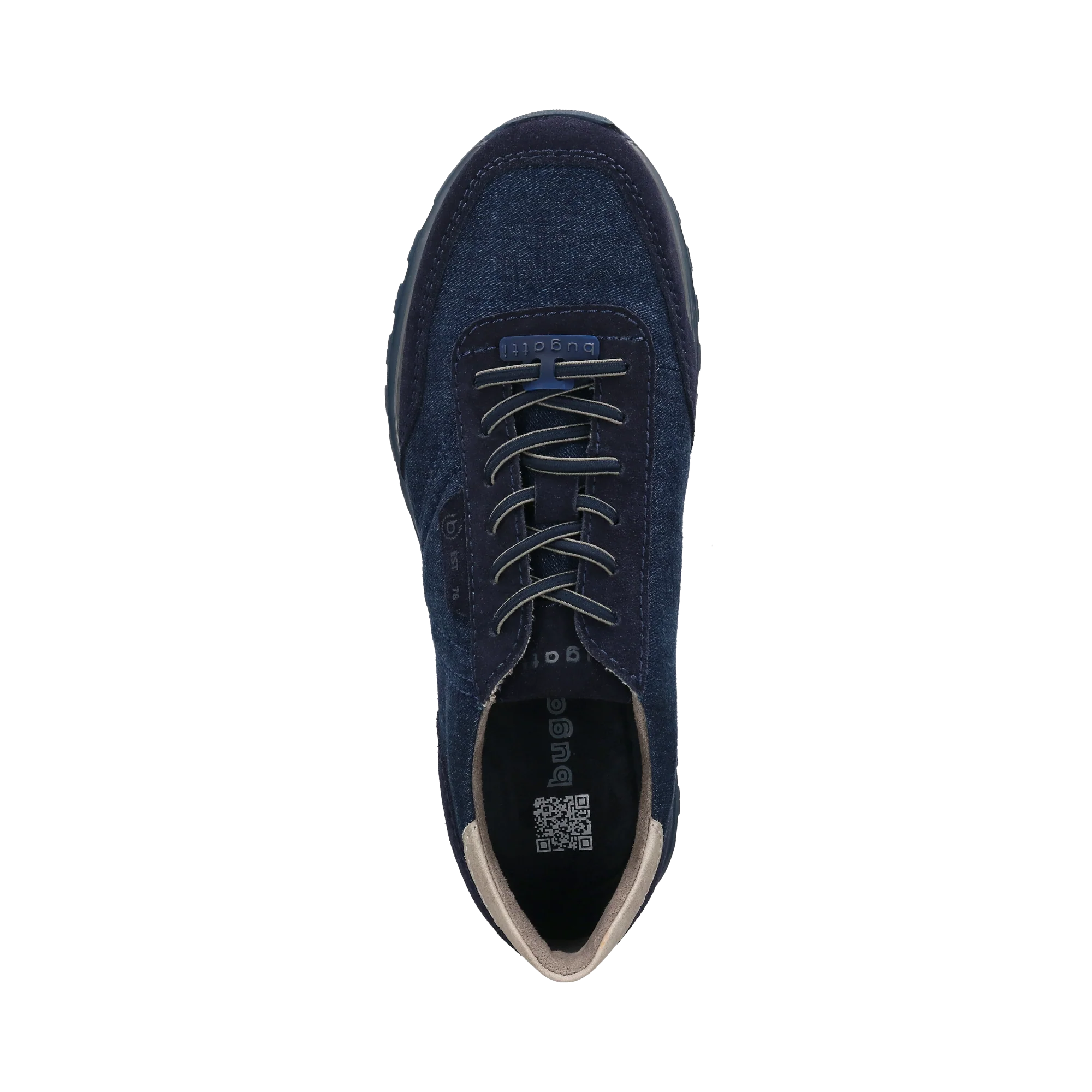 Leder Sneaker dunkelblau