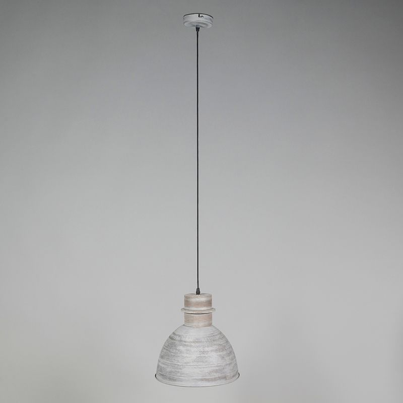 Set van 3 landelijke hanglampen grijs - Dory