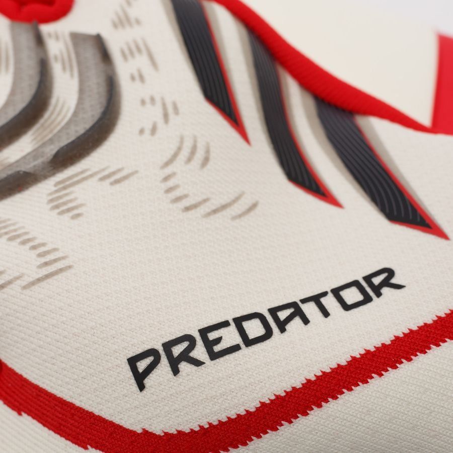 adidas Gants de Gardien Predator Pro Champagne - Blanc/Pure Ruby/Noir