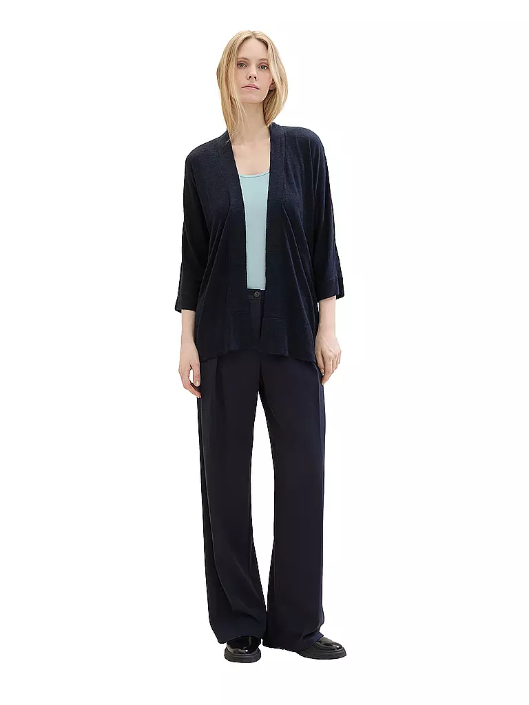 TOM TAILOR Strickjacke blau