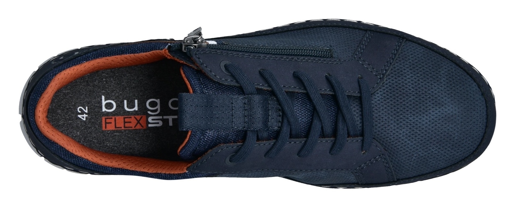 bugatti Slip-On Sneaker  , Freizeitschuh, Halbschuh, Slipper mit Kontrast-Rahmennaht