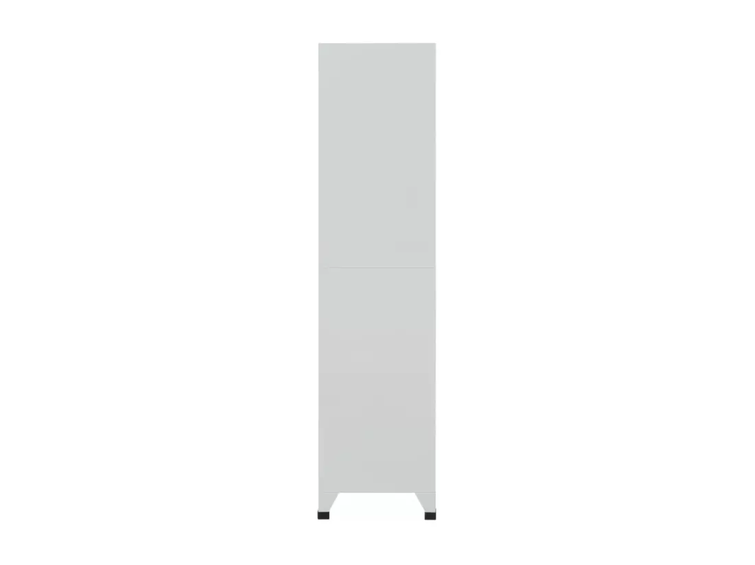 Armoire à casier avec 6 compartiments Acier 90x45x180 cm Gris