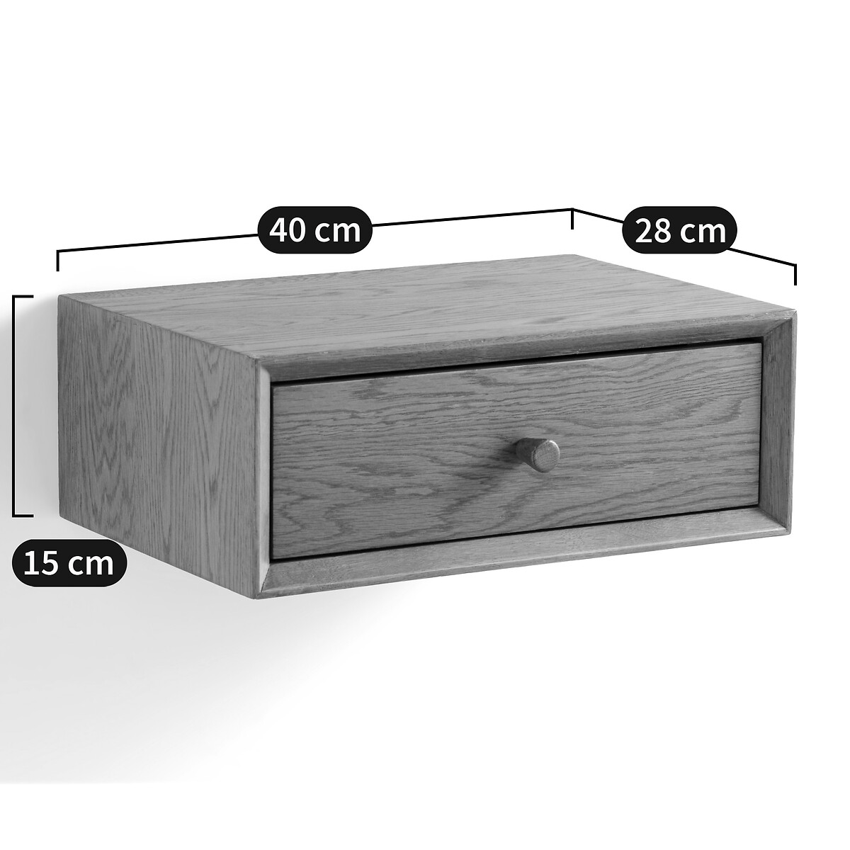 LA REDOUTE INTERIEURS<br>Mesa de cabeceira de parede com 1 gaveta Quilda