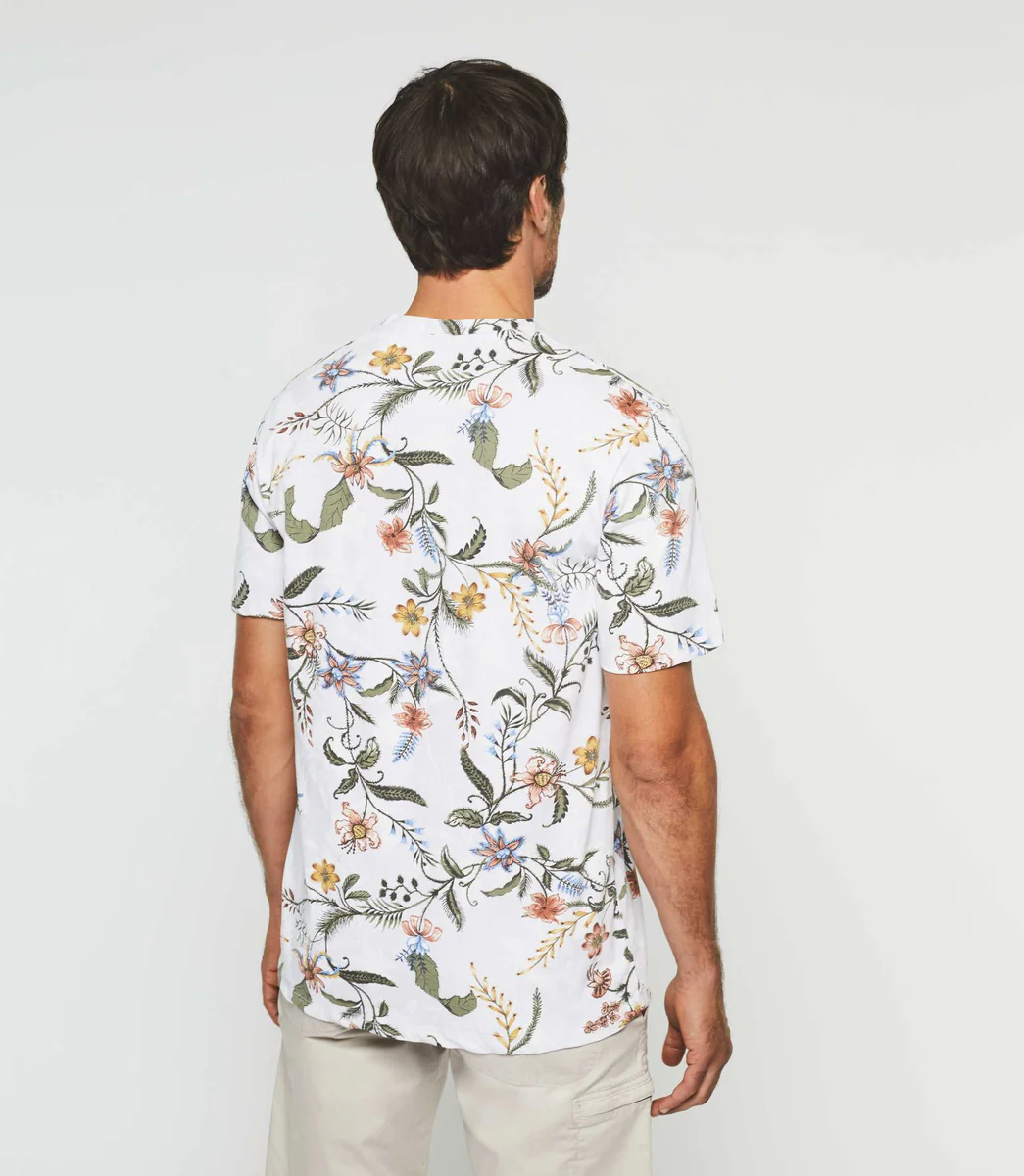 T-shirt à imprimé blanc 