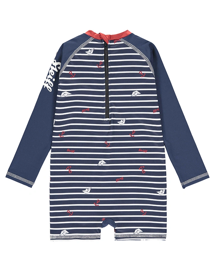 Schwimmanzug SCHIFFCHEN gestreift in navy
