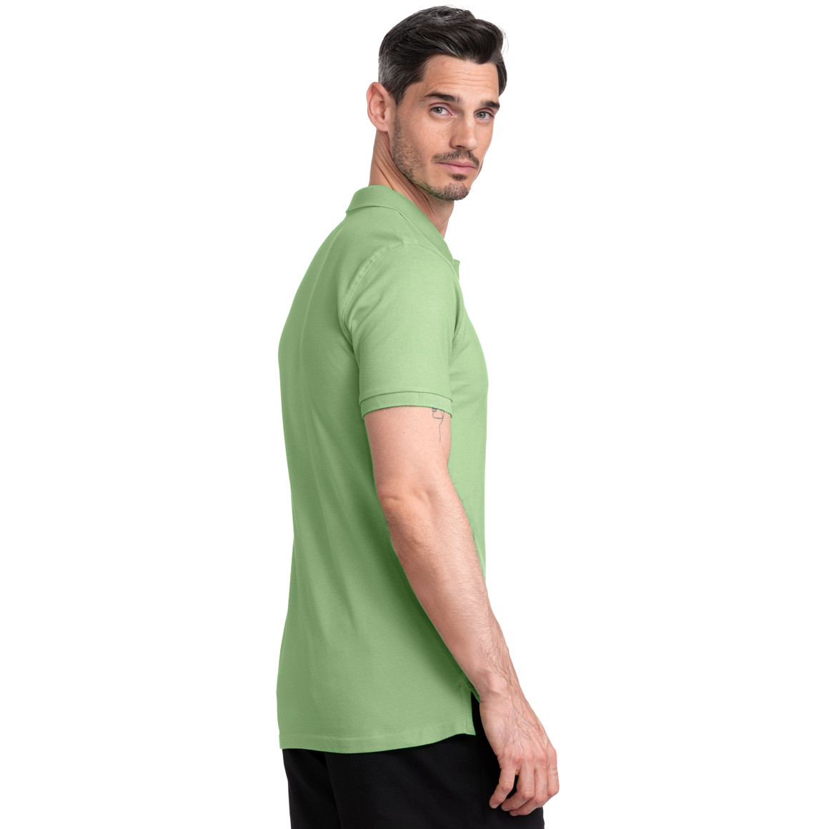 VanVaan Herren Poloshirt in Piqué-Qualität grün