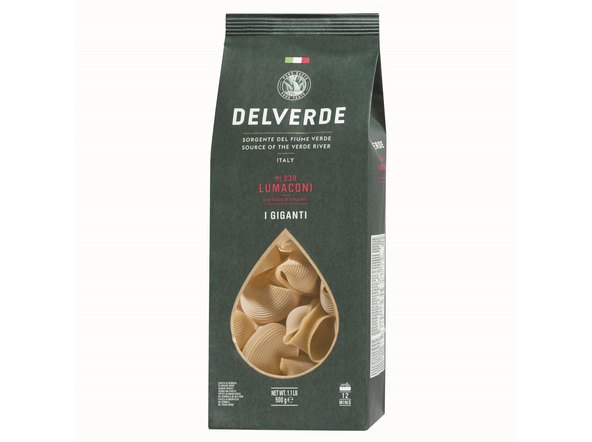 MASSA COTOVELOS DELVERDE GIGANTE 500G