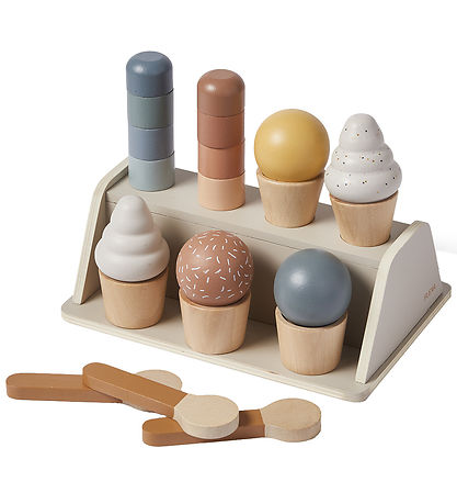 Flexa Eisdiele - Holz - Play - 18 Teile - Multi