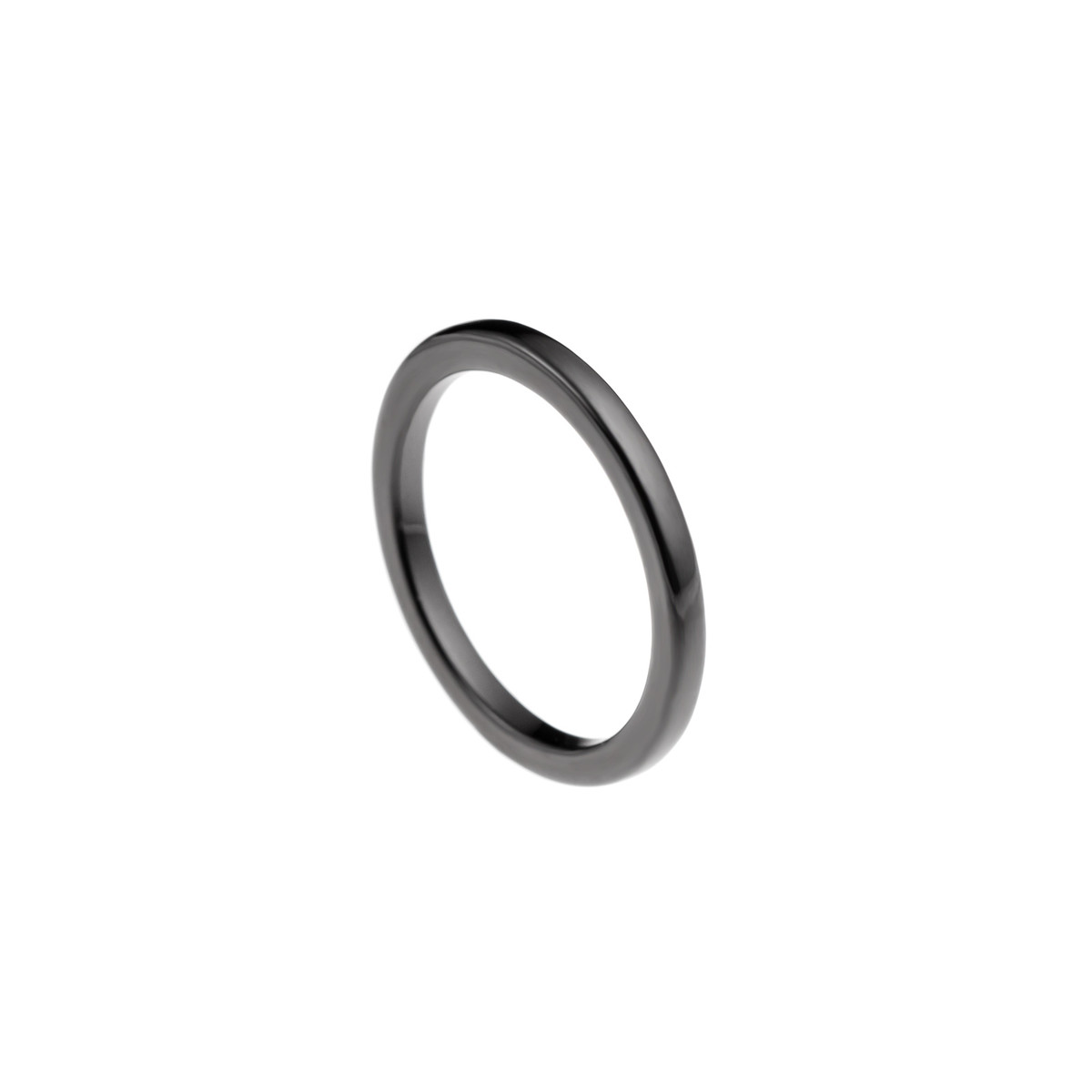 STELLA - Bague Simple - Pure Ceramic noire