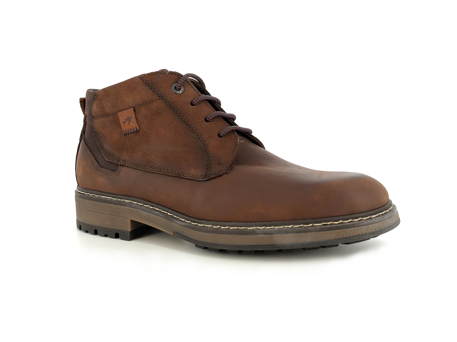 Fluchos-F1593 Cuir gras Marron Foncé