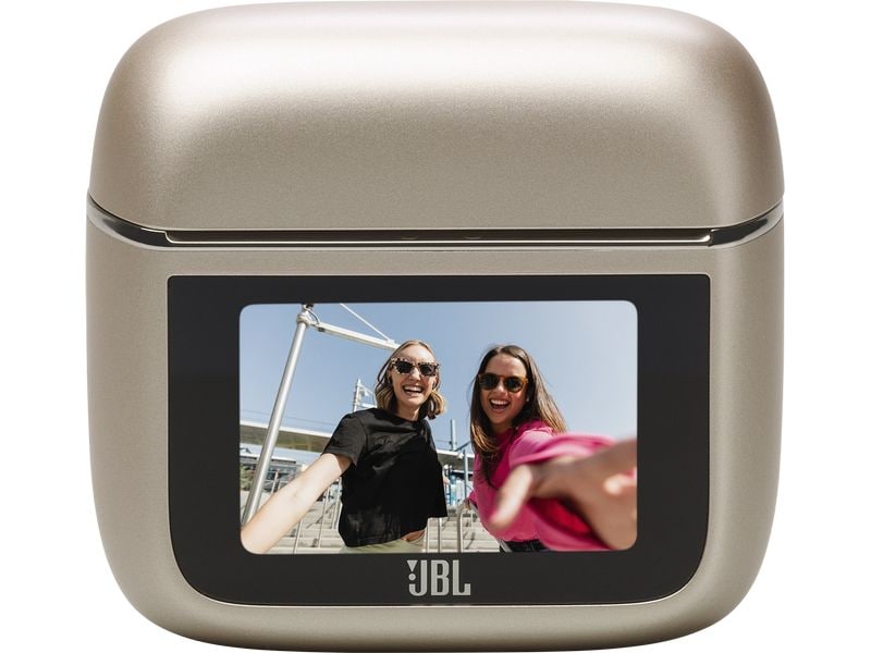 JBL True Wireless In-Ear-Kopfhörer Tour Pro 3 Beige Kabellose Noise-Cancelling-Ohrhörer mit Smart Charging Case
