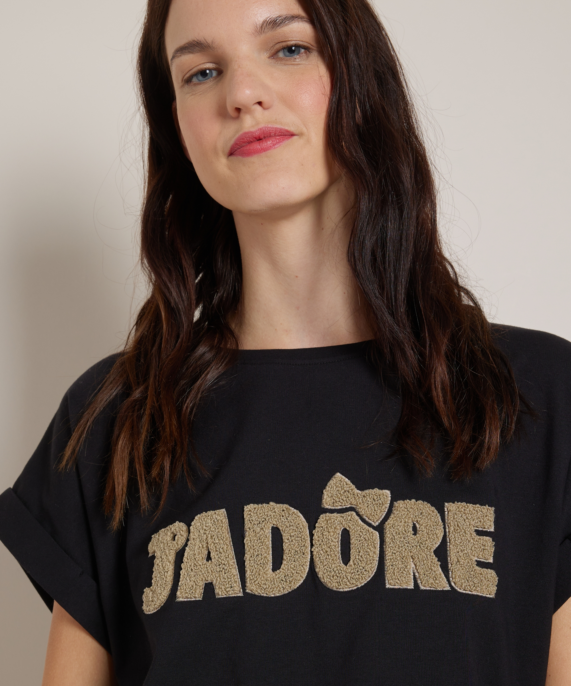 t-shirt boucle j'adore
