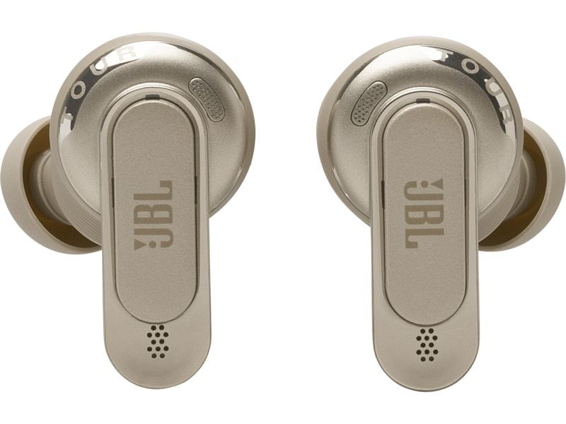 JBL True Wireless In-Ear-Kopfhörer Tour Pro 3 Beige Kabellose Noise-Cancelling-Ohrhörer mit Smart Charging Case