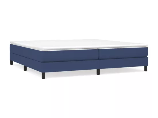 Sommier à lattes de lit Bleu 200x200 cm Tissu