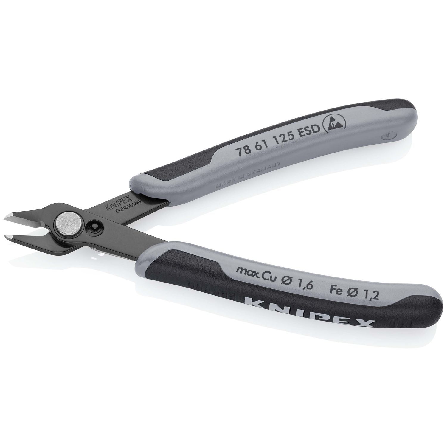 Knipex 78 61 125 ESD Zijsnijtang 64 HRC 125mm ESD