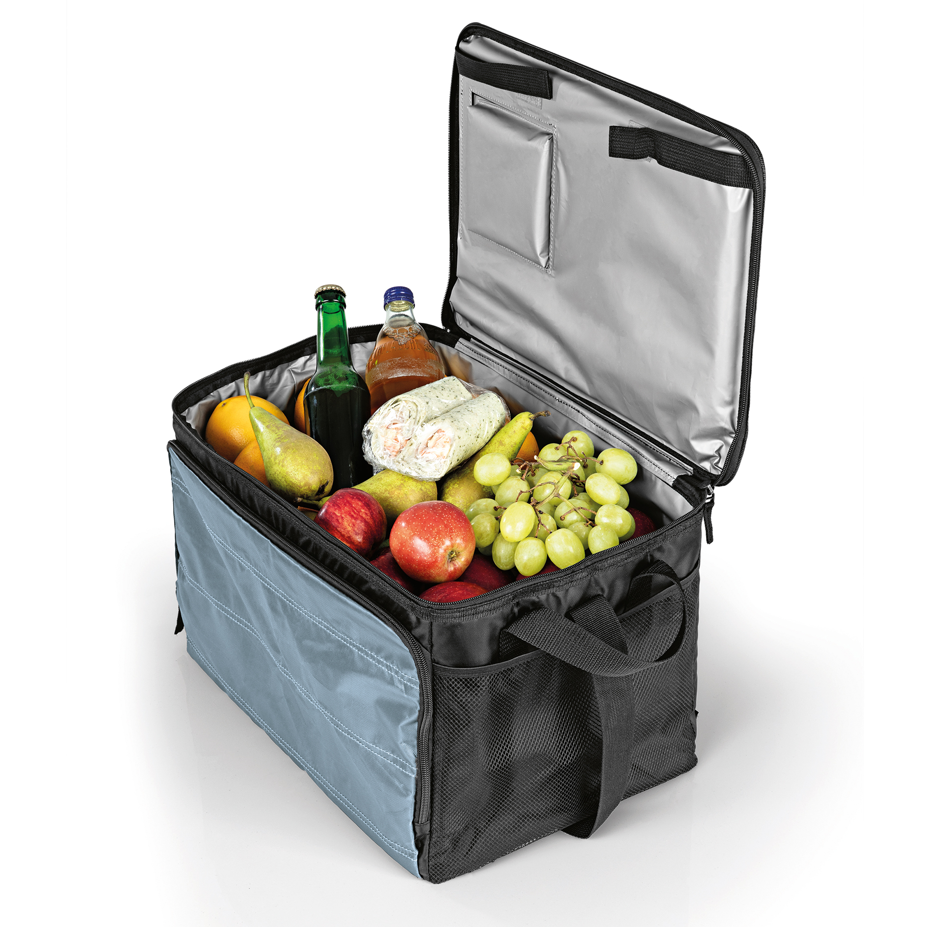 Kühltasche - schwarz-dunkelblau - faltbar - 30 Liter