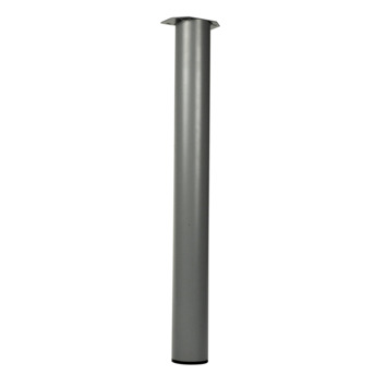 Duraline tafelpoot rond zilvergrijs Ø76 mm 72 cm
