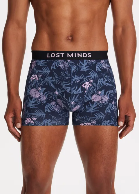 Pink flower boxer roze (ROS)
