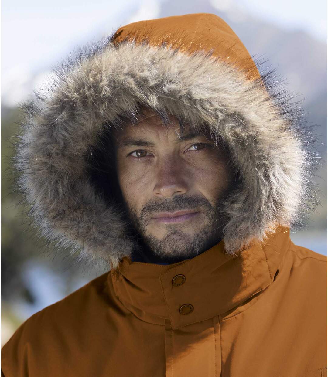 Parka Multipoche à Capuche Amovible