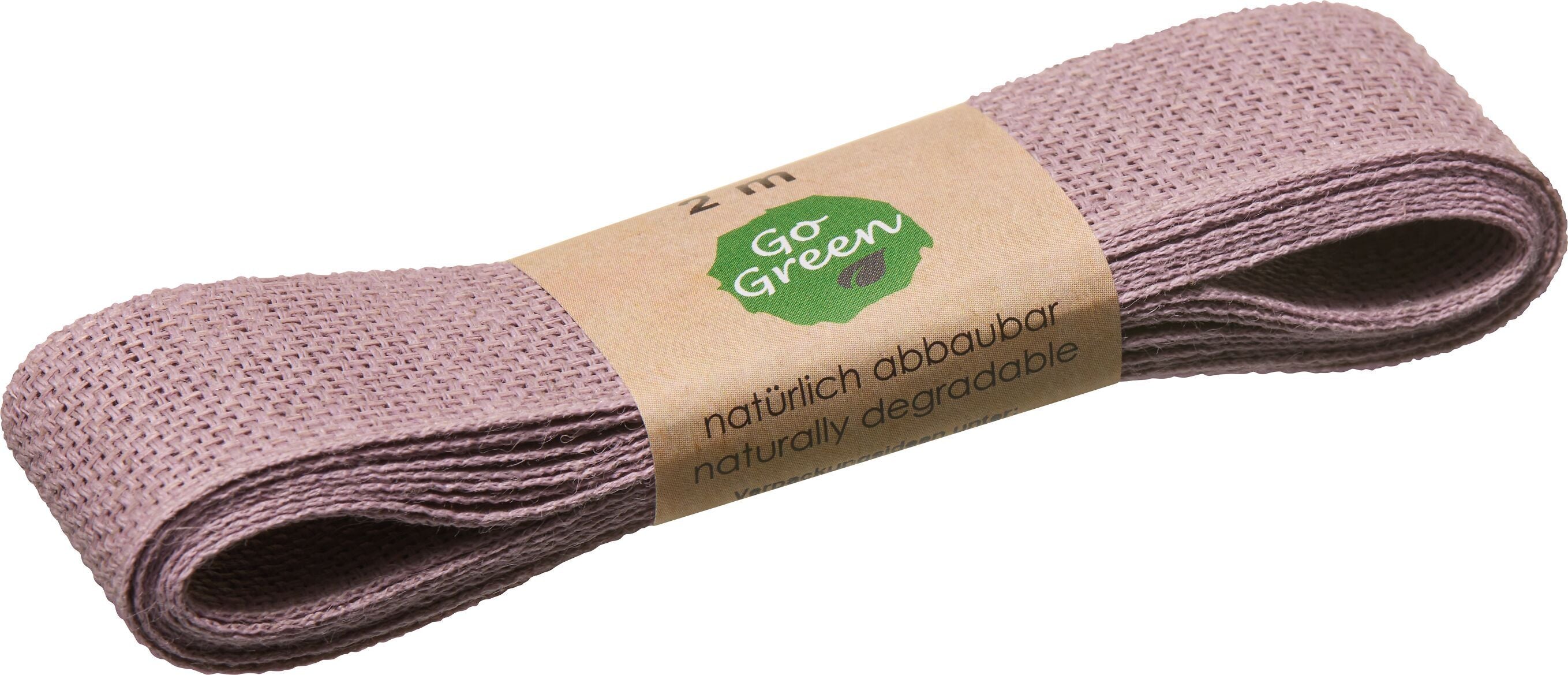 NATURE BASIC Geschenkband taupe 25mmx2M - Taupe / B: 25.0 mm x T: 2.0 m